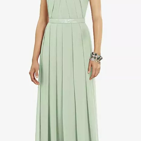 Dessy Collection Party Dress, Bridesmaid in Celadon - Like New Condition. - Picture 1 of 3
